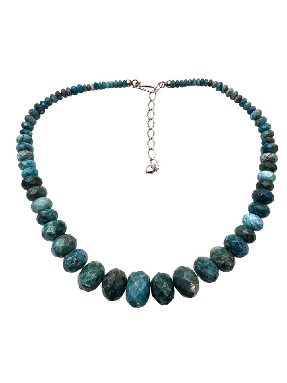 Jay King Necklace Mine Finds Blue Gemstone Sterling Silver Necklace 16 - 18"